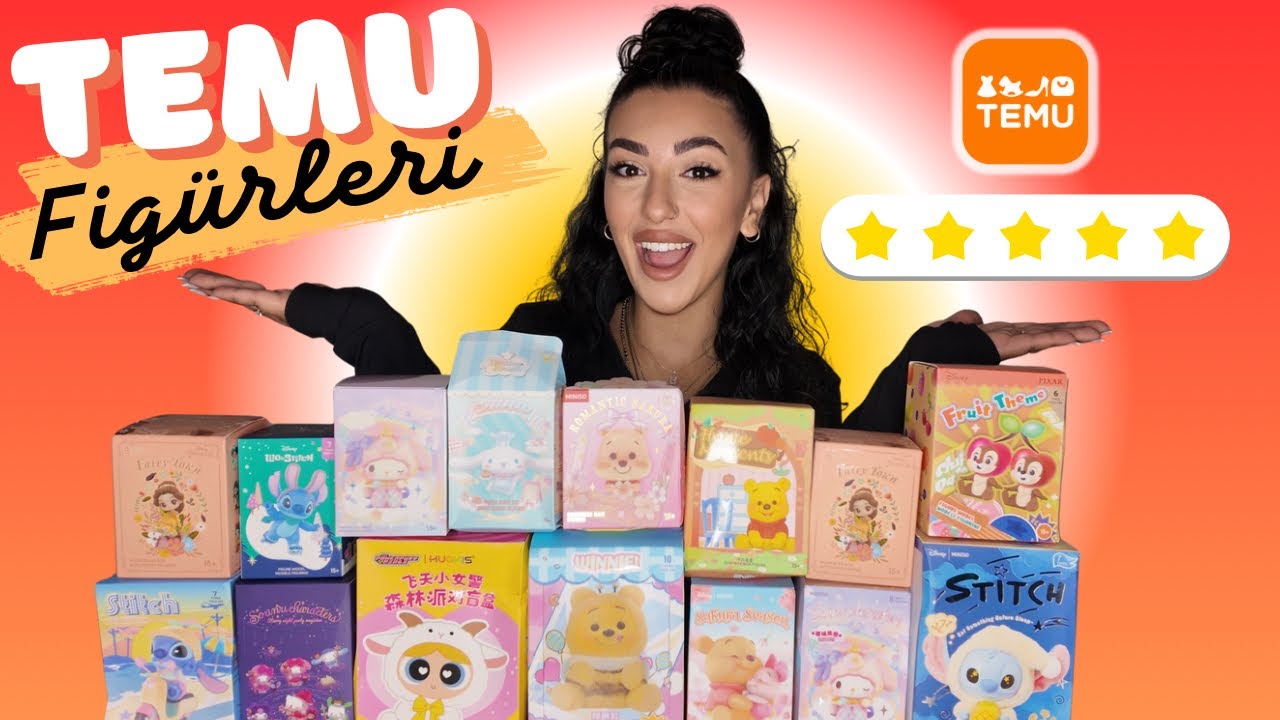 Сюрприз: фигурки TEMU! 🧸 Вы не поверите, что в коробке 😍 #temu #collaboration