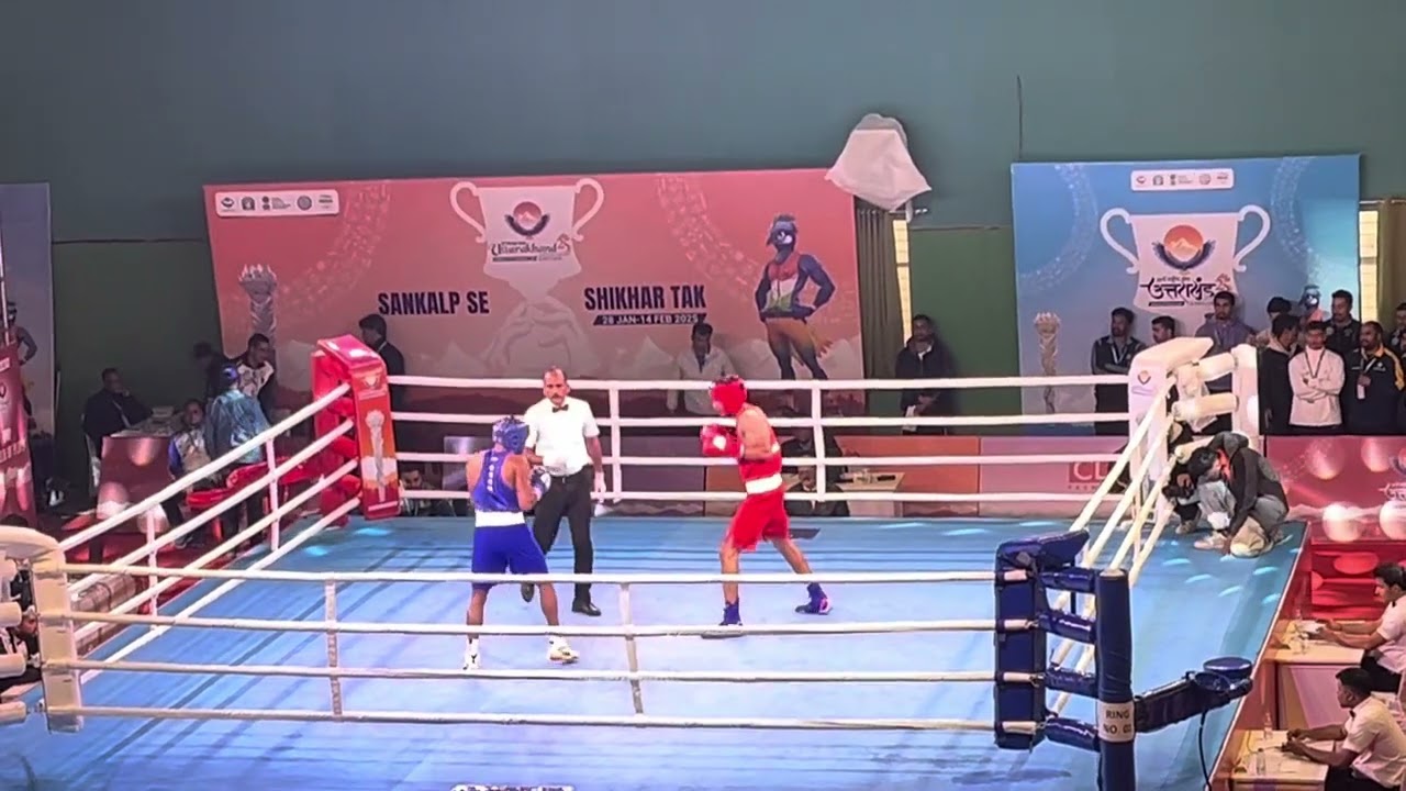 Quarter Final bout Vanshaj ( SSCB ) Vs Avinash Jamwal ( HP ) 63.5 KG at 38th National Games 2025
