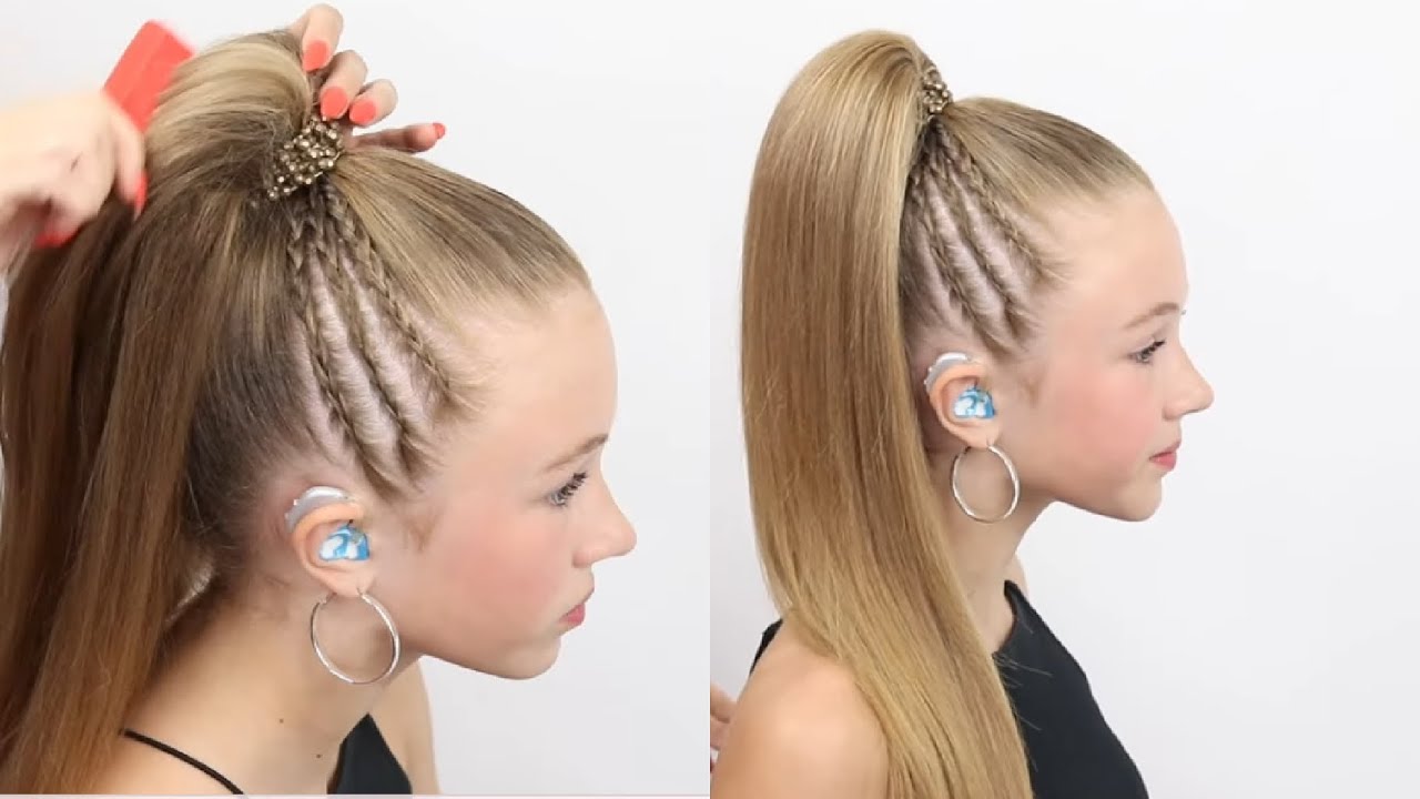 Edgy Braided Half-Up Hairstyle 🔥
