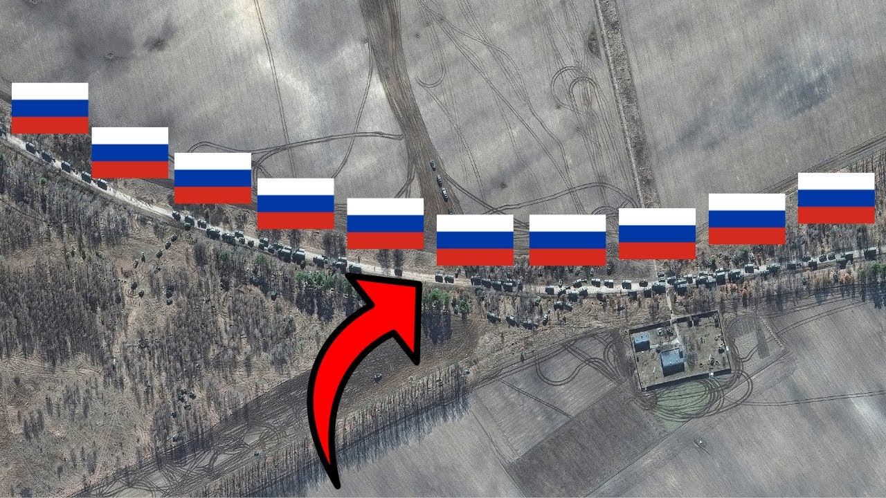 HIMARS zaskakuje rosyjską kolumnę