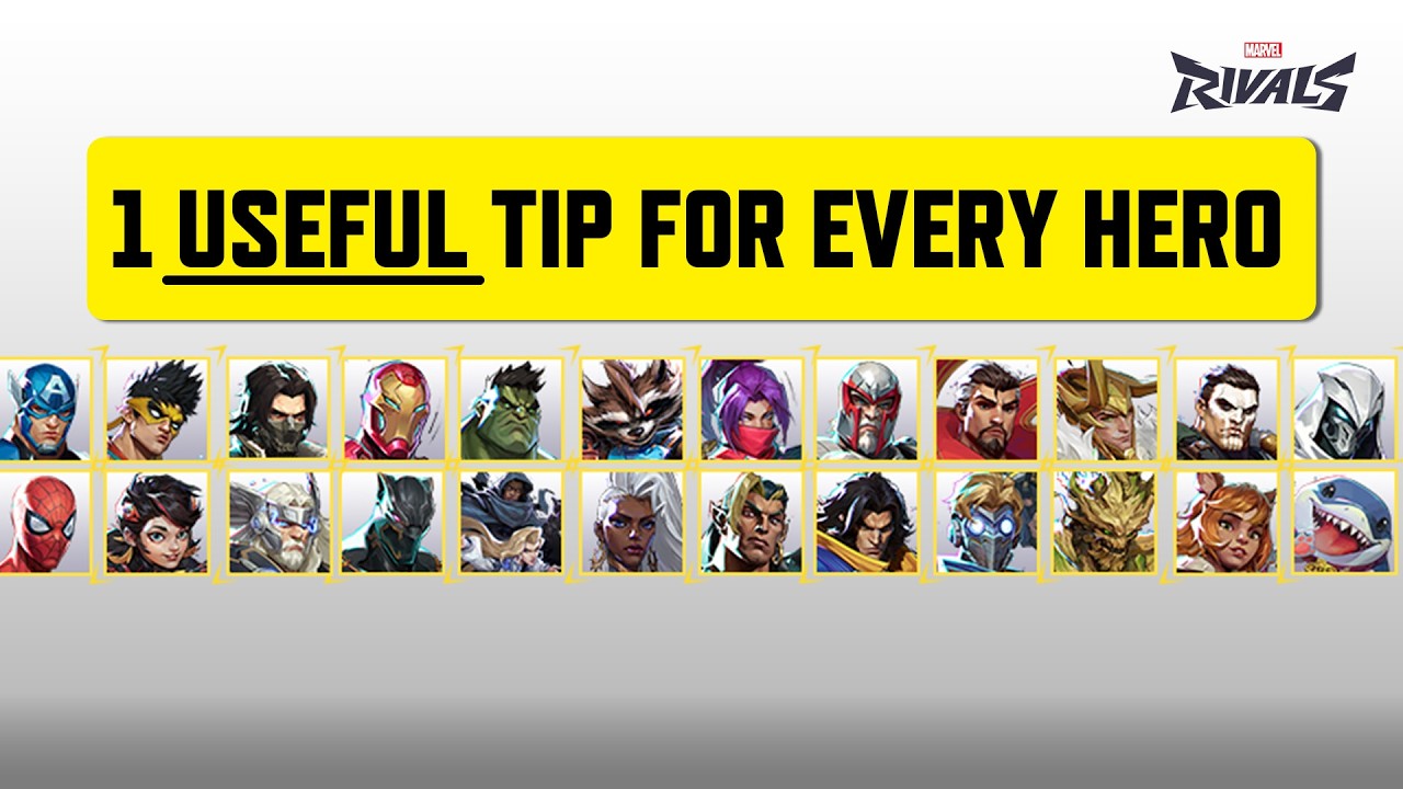 Marvel Rivals - 1 Actually Useful Tip For EACH HERO