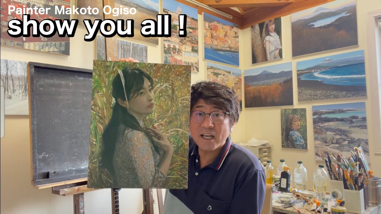 【全て見せます！】油絵で人物を写実的に描く方法。[I will show you everything! ] How to realistically draw a person .