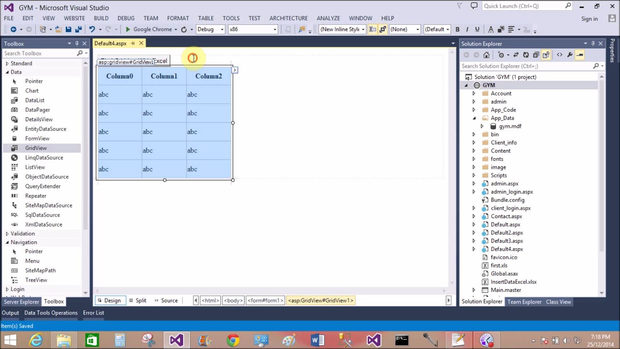 Bind gridview with excel sheet in asp.net