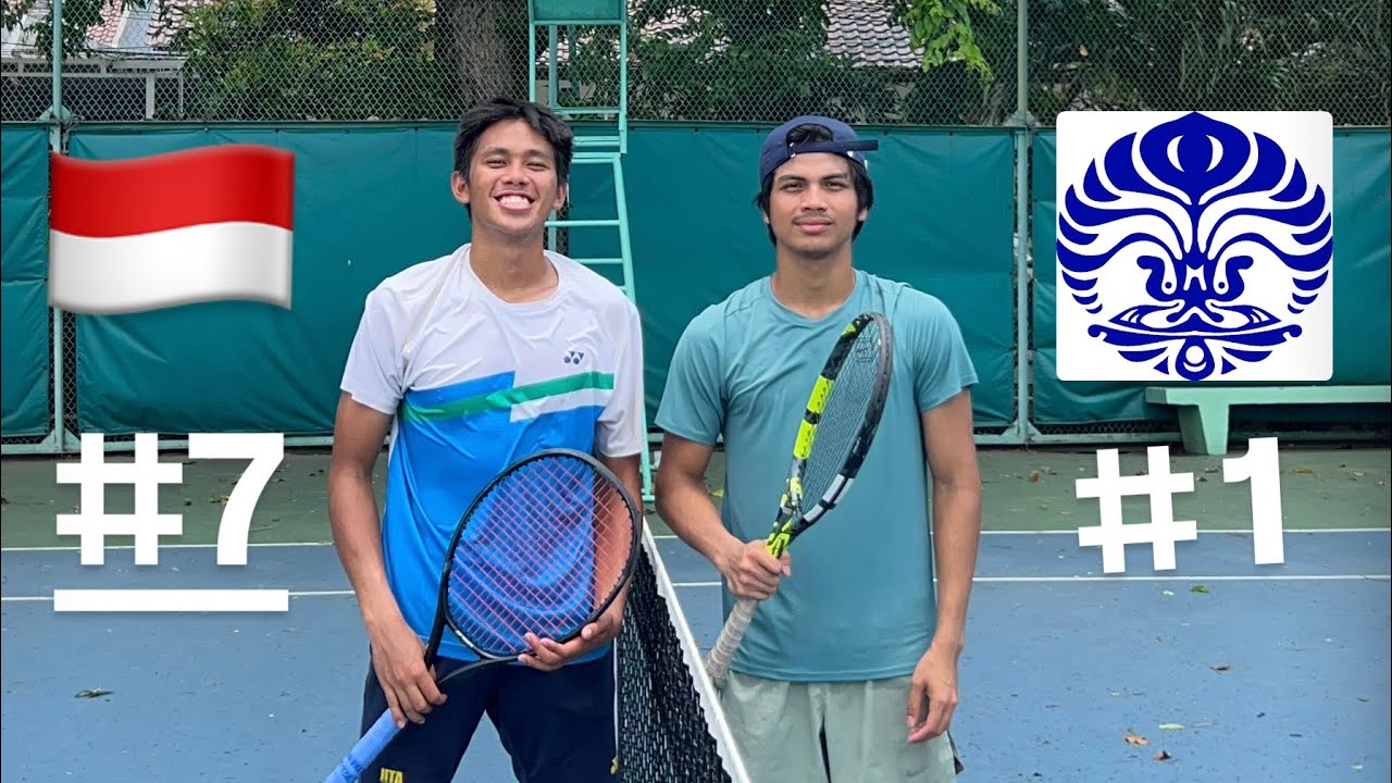LAWAN ATLET TENIS NASIONAL INDONESIA !?!? CLAUDIO LUMANAUW PNP NO.7 !