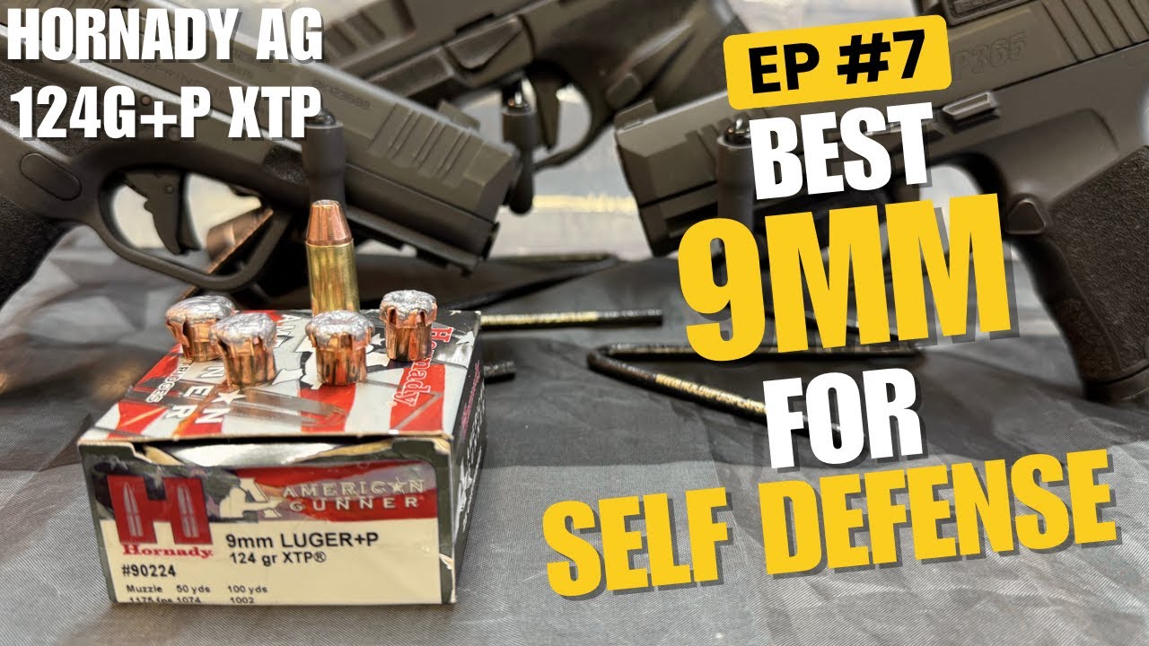 Лучший 9-мм патрон для самообороны EP#7 Hornady American Gunner 124+p XTP Ballistic Gel Test #9mm...