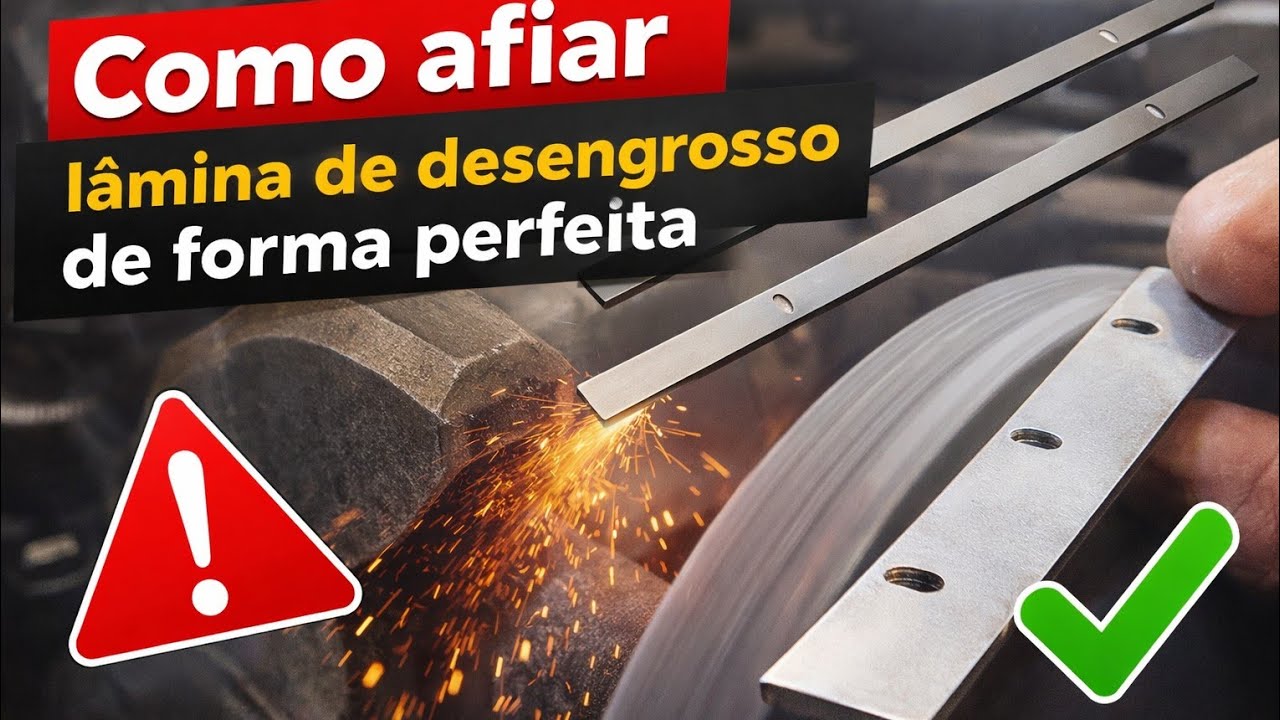 Como afiar lamina de desengrosso de forma perfeita. 