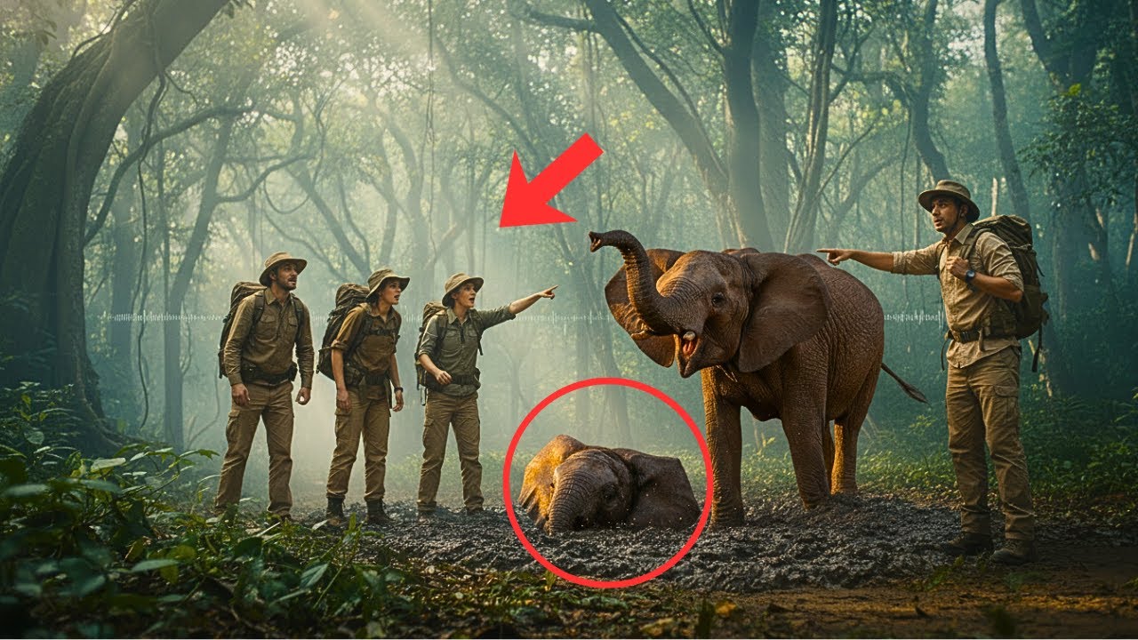 This Baby Elephant Was Sinking… What Happened Next Saved Its Life