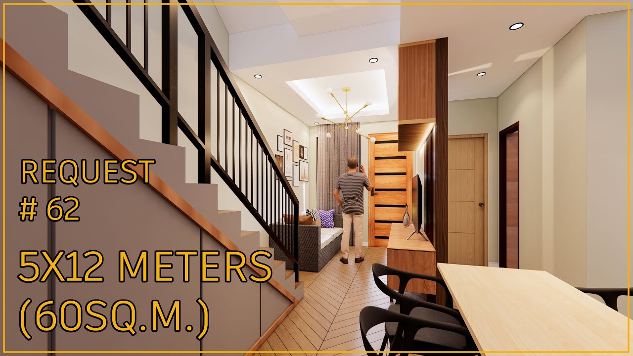 5X12 METERS (60SQ.M) 2 STOREY 4 BEDROOM HOUSE DESIGN (REQUEST #62)