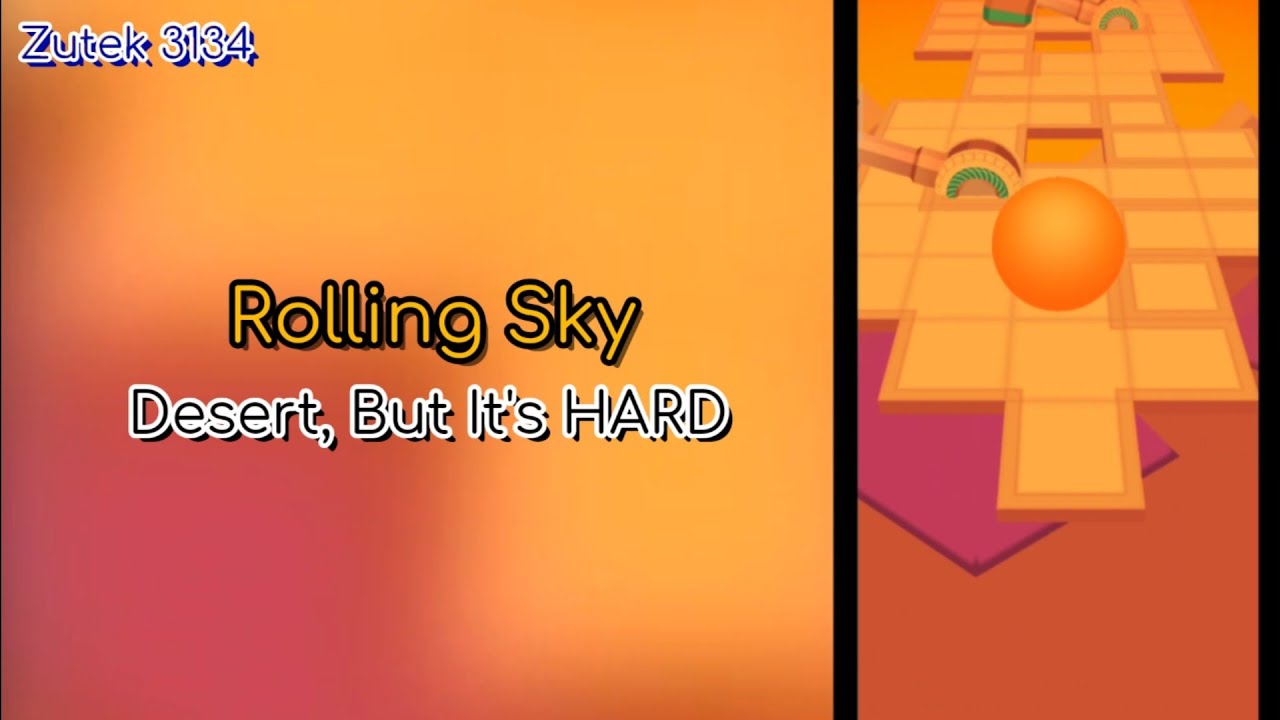 Rolling Sky - Desert HARD