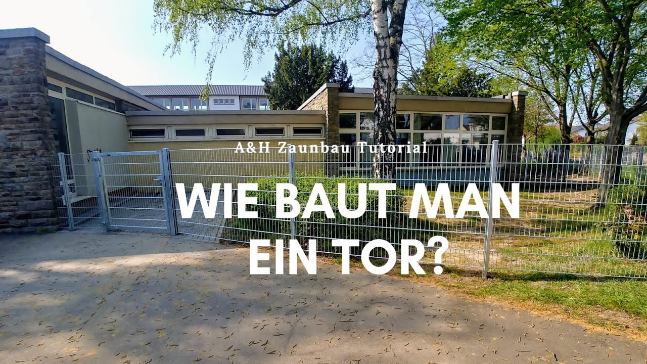 MONTAGE A&H TOR - TUTORIAL // Legi-Zaunmontage: Teil II - Drehflügeltor einsetzen // A&H GbR