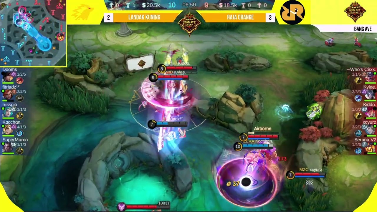 ROOM TOURNAMENT FREE CASTER BANG AVE TIKTOK | MATCH 6 LANDAK KUNING VS RAJA ORANGE