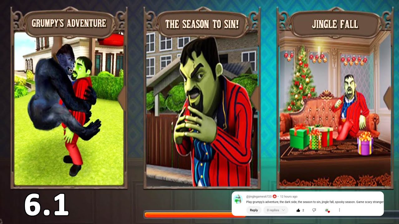 Scary Stranger 3D 6.1 New Update CRUMPY'S  The Season to Sin, Jingle Fall