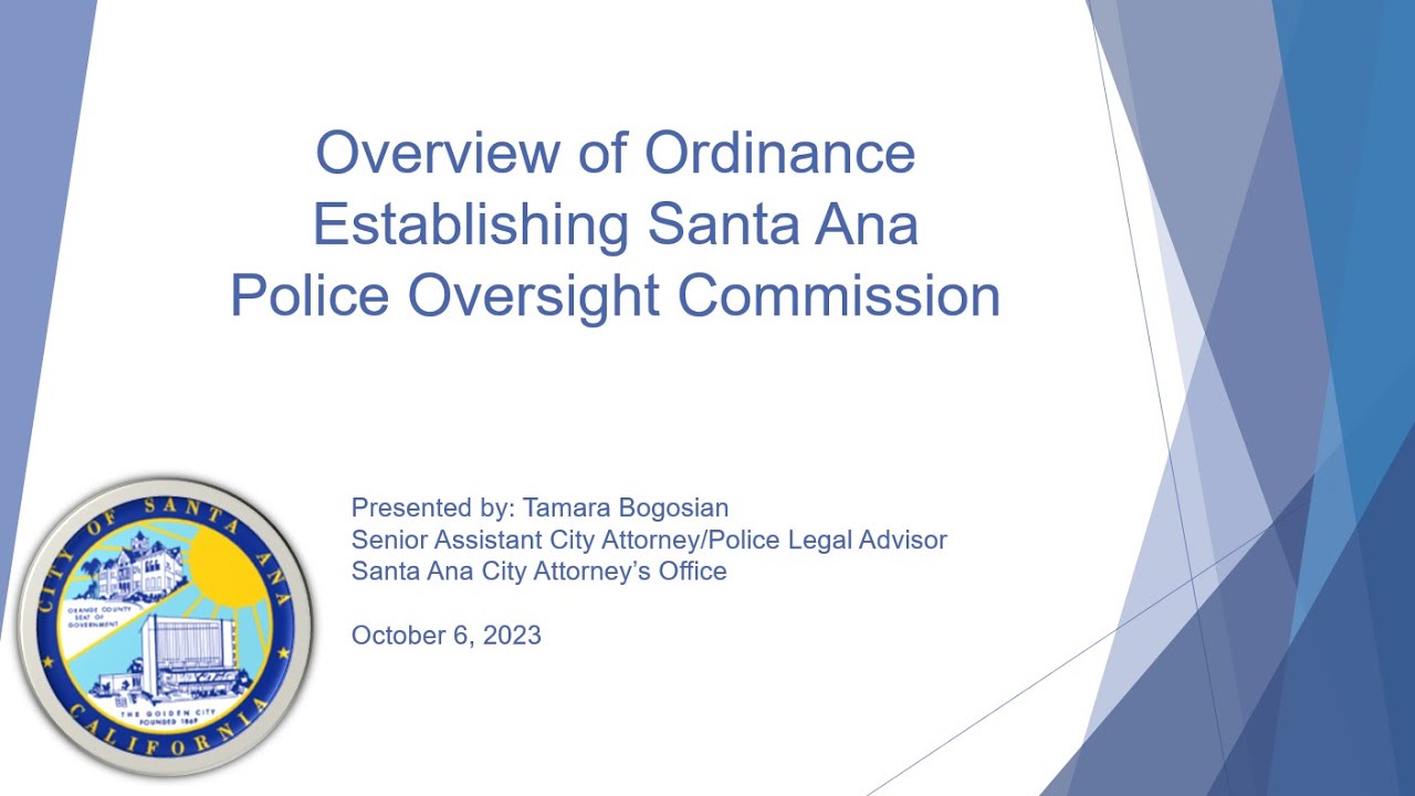 Police Oversight Commission Meeting: October 6, 2023