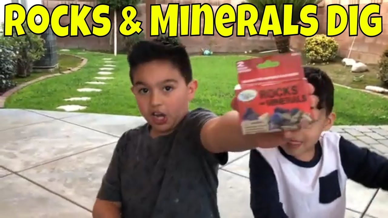Gem Mining For Kids! ROCK and GEMSTONE DIG! Fun Learning About Rocks and Gemstones by Digging