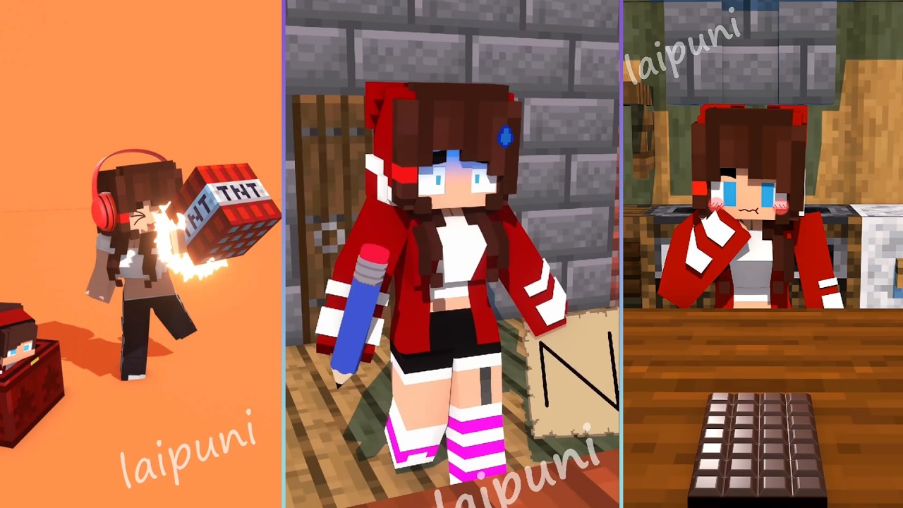 MiniCraft - JJ sister Choose JJ or Mikey - MAIZEN Minecraft Animation || Mini Craft World