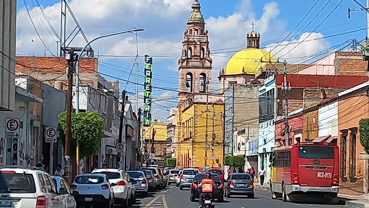 Recorrido por algunas calles de Celaya Guanajuato México