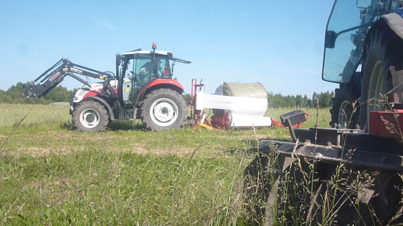 ☆ Akcja Sianokiszonka 2015 na 5 Ciągników / New Holland , Steyr , MTZ ☆
