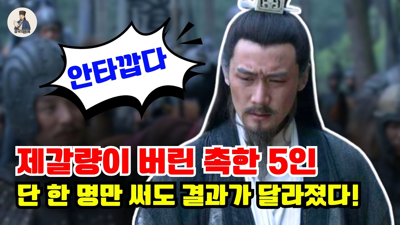 제갈량이 중용하지 않은 촉한의 5명 인재, 단 한 명만 쓰였어도 촉한은 멸망하지 않았다