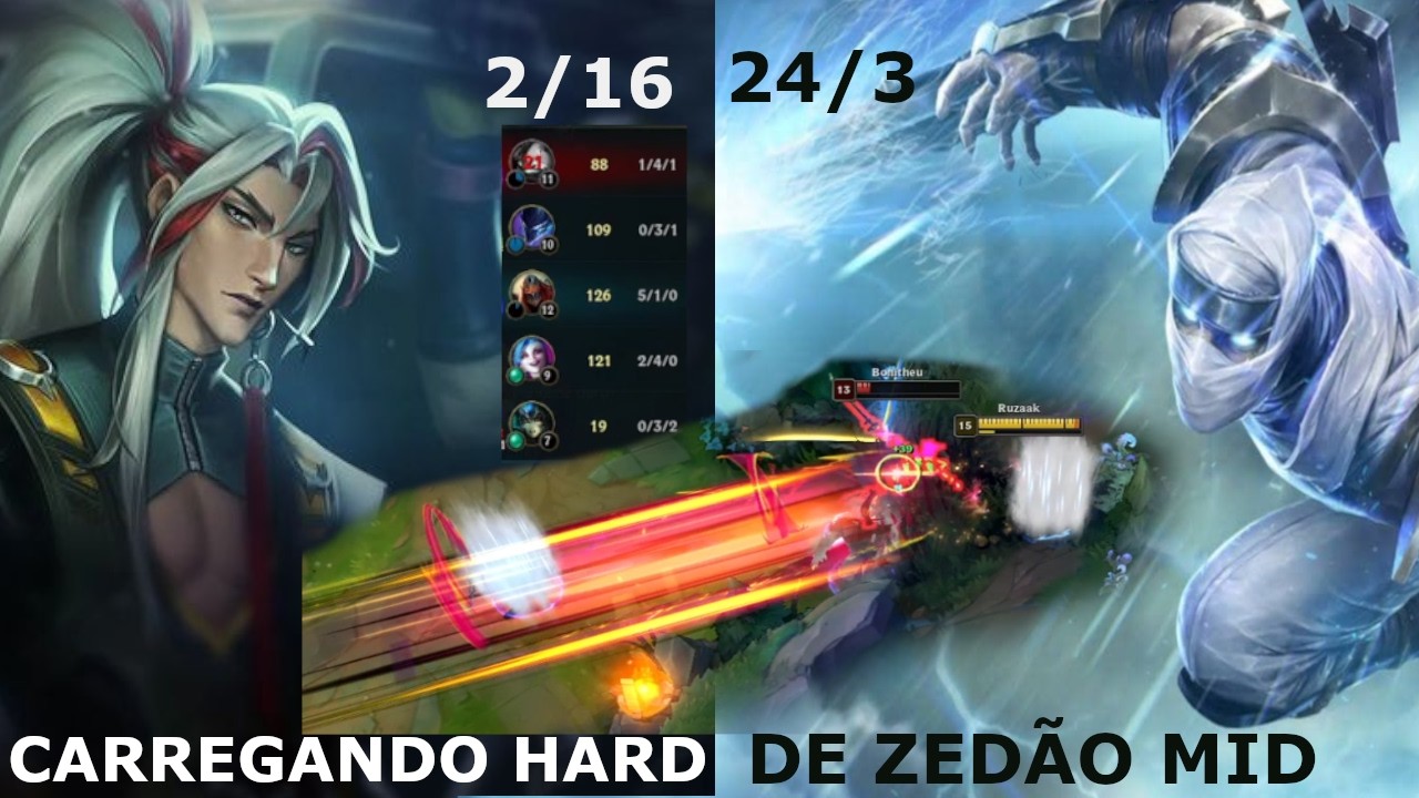Quando seu time tenta te afundar, mas você está de ZED!