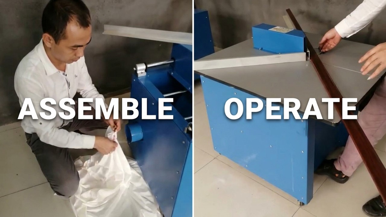 How to Assemble and Use Pictures Frames Cutting Machine And Framing Equipment Frame Joint Machine