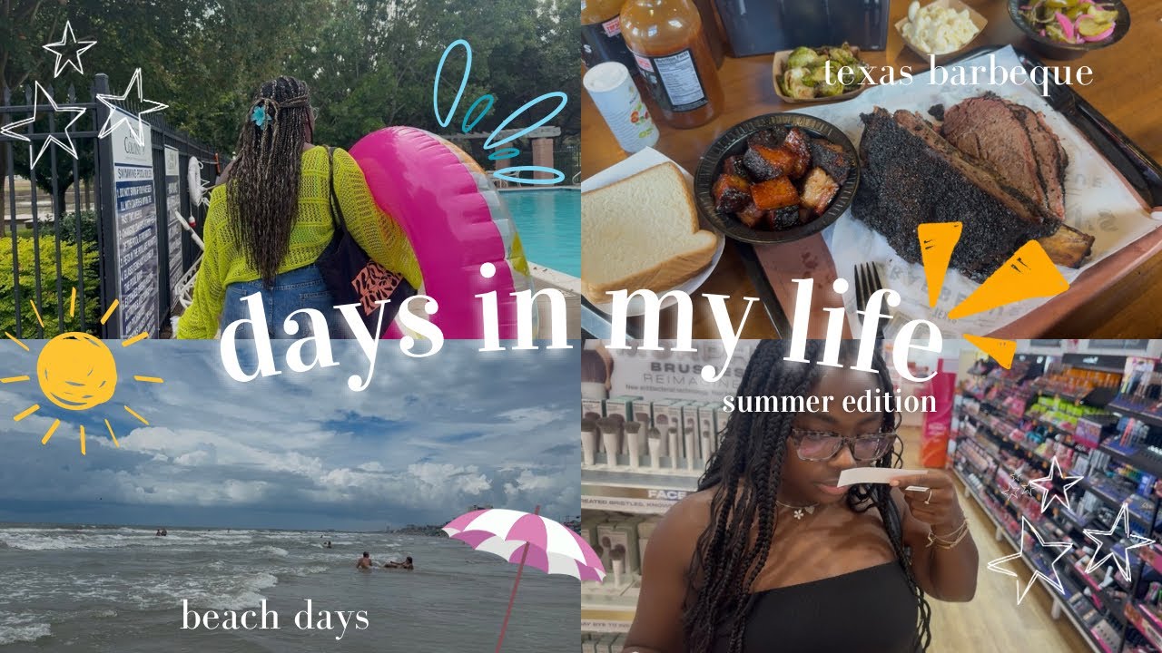summer days in my life! ☀️🍉⛱️| beach day, delicious barbecue, perfume shopping, & more!!