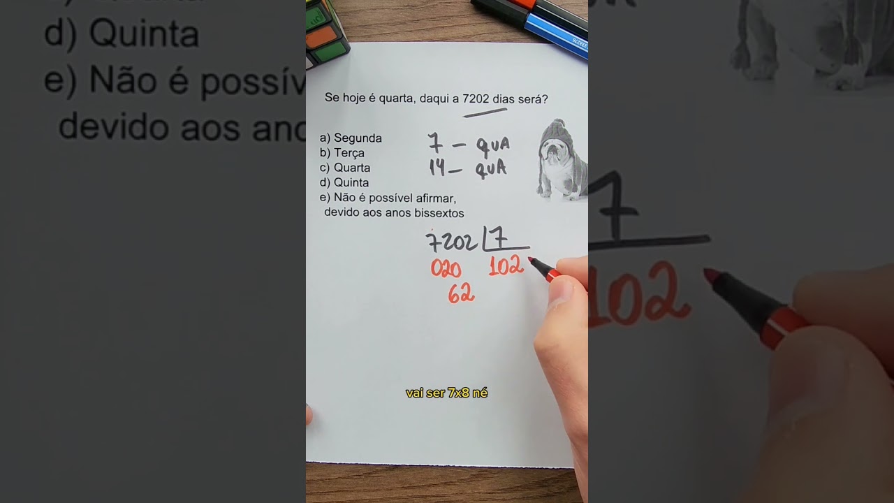 Quest&atilde;o de racioc&iacute;nio l&oacute;gico! #Matem&aacute;tica #quarta #enem #concursos