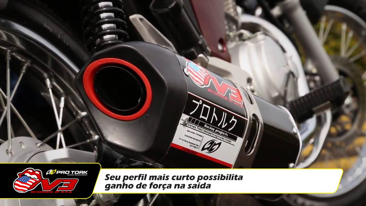 Escapamento Pro Tork V3 para Titan 150cc