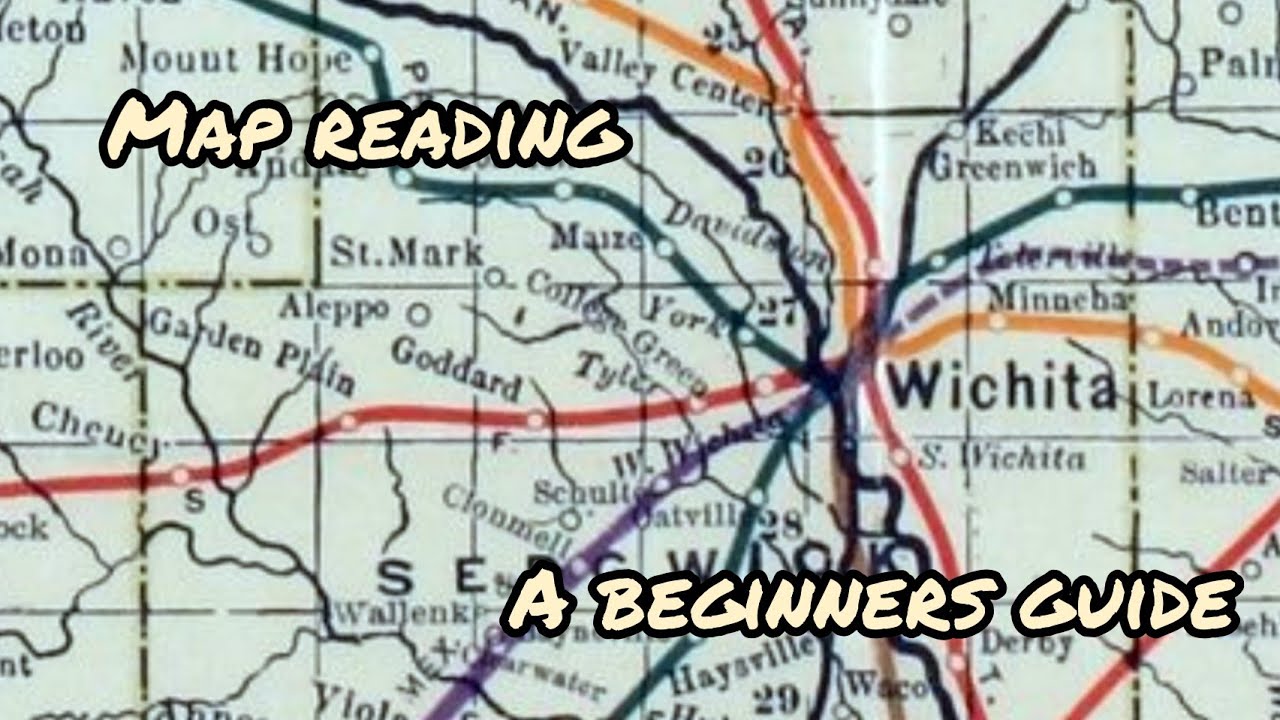 How to read a map, old school map reading