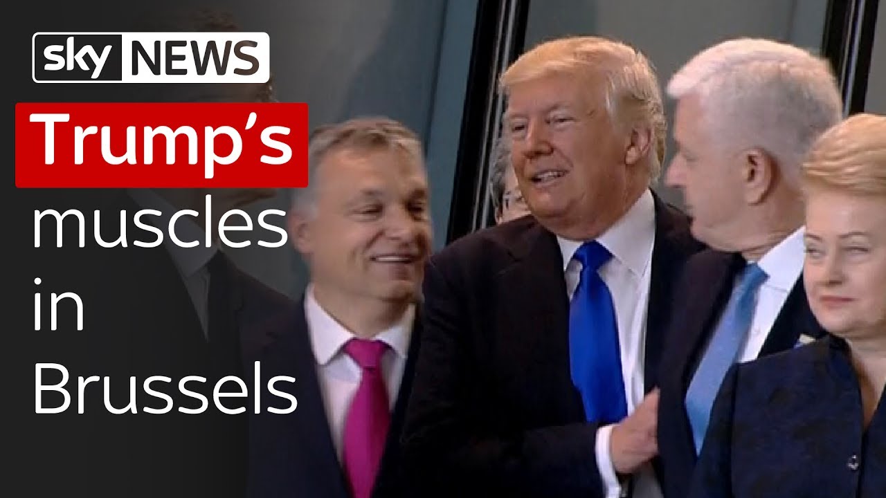 Muscles in Brussels: Donald Trump pushes aside Montenegrin PM