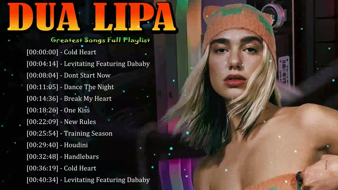 🖤 Dua Lipa – Cool pop anthems celebrating independence and self-defined confidence 🌙
