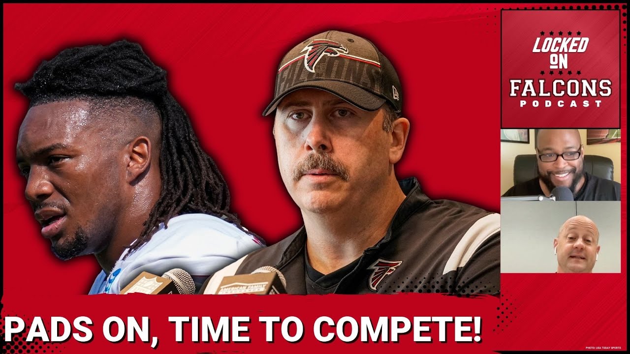 Atlanta Falcons increase competitiveness in first padded practice of training camp