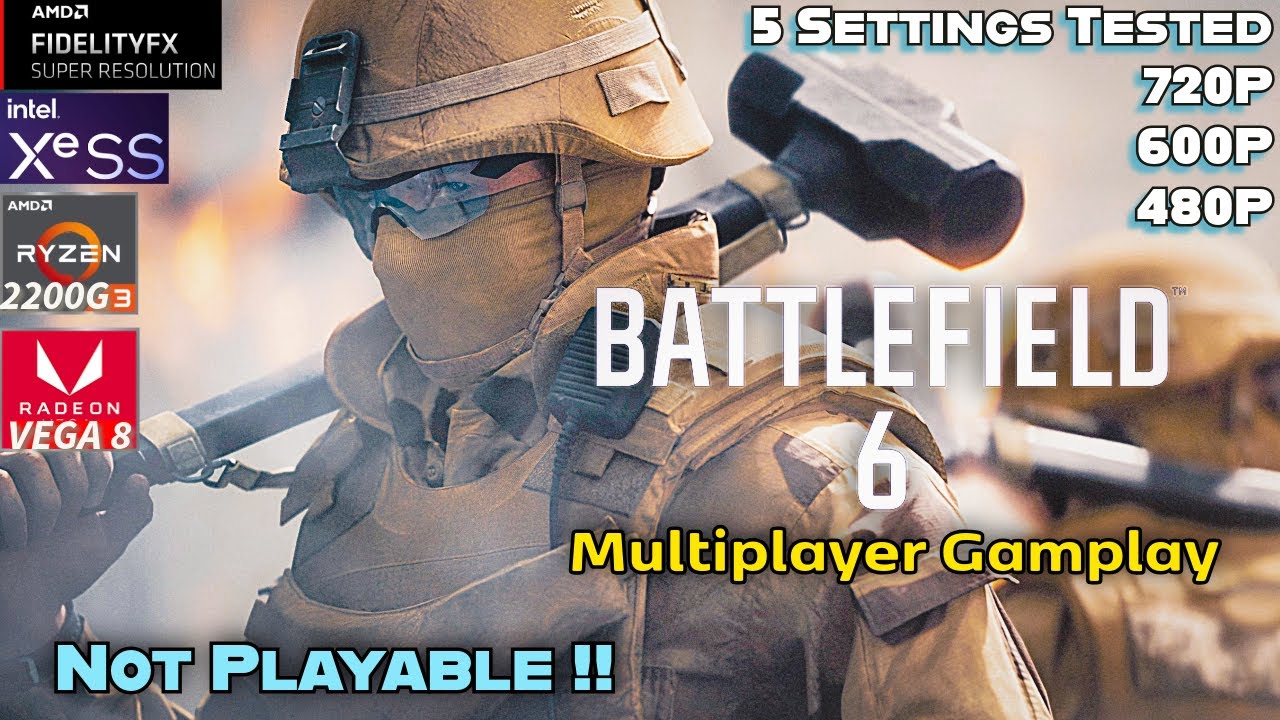 Battlefield 6 Multiplayer | Ryzen 3 2200G | VEGA 8 iGPU | 16GB Ram | Playable on igpu ?