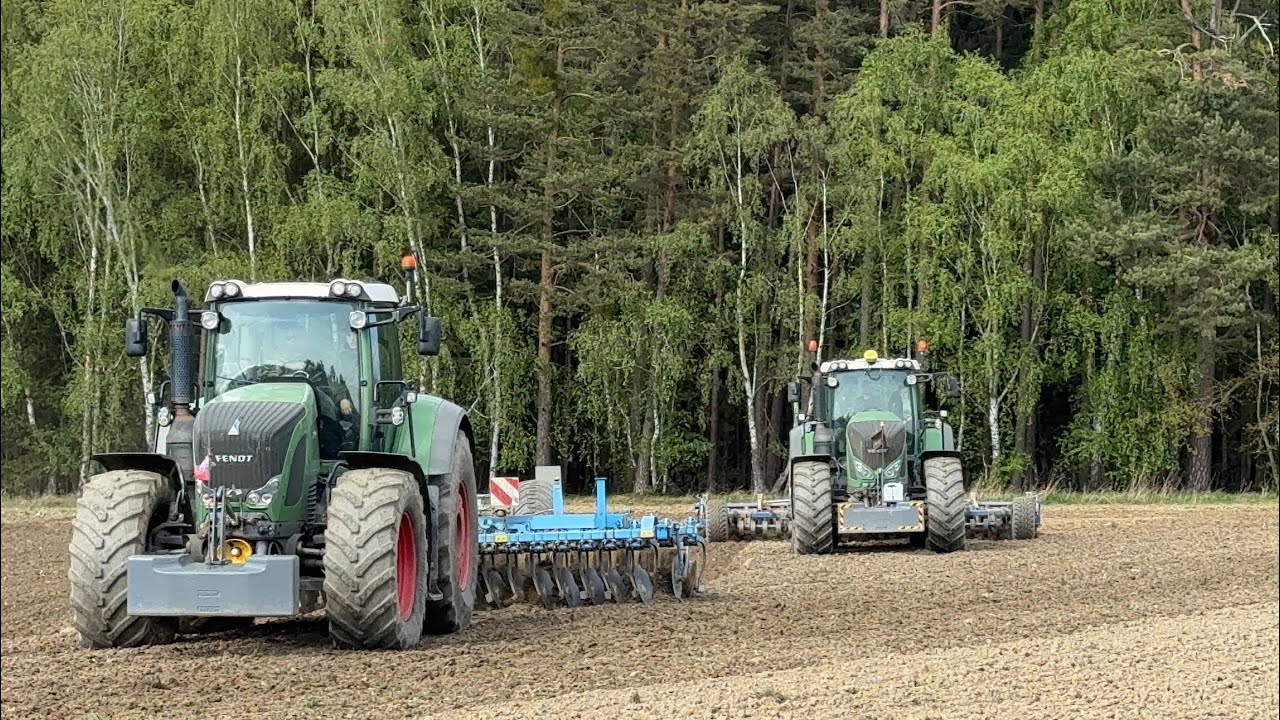 Příprava půdy v podání Zemos Zubčice I Fendt 933 Vario & 930 Vario