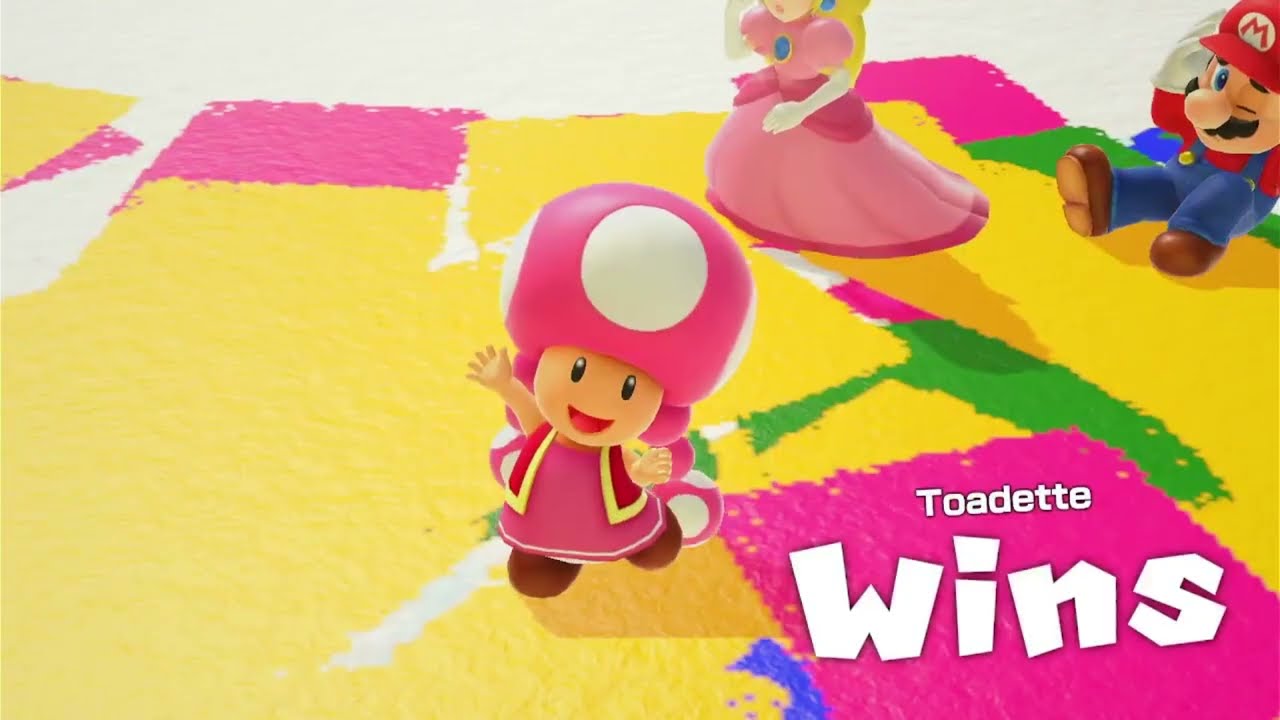 Super Mario Party Jamboree - Toadette vs Birdo vs Mario vs Peach - Rainbow Galleria (Pro Rules)