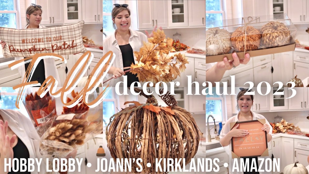 *NEW* FALL DECOR HAUL 2023 🍂 | Hobby lobby, joanns, & kirklands fall decor