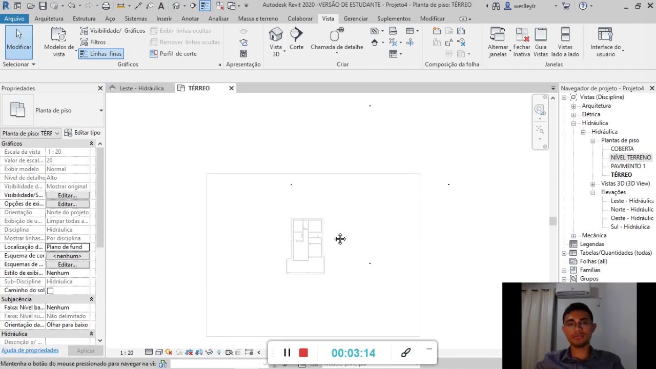 Vincular um Projeto em Revit para iniciar um Projeto Complementar no Revit