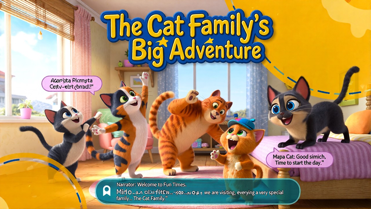 The Cat Family’s Big Adventure