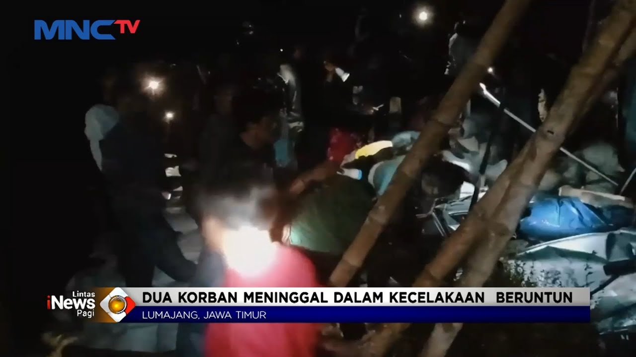 Sarat Muatan, Lakalantas Libatkan Truk Gandeng dan Dua Mini Bus di Lumajang #LintasiNewsPagi 06/10