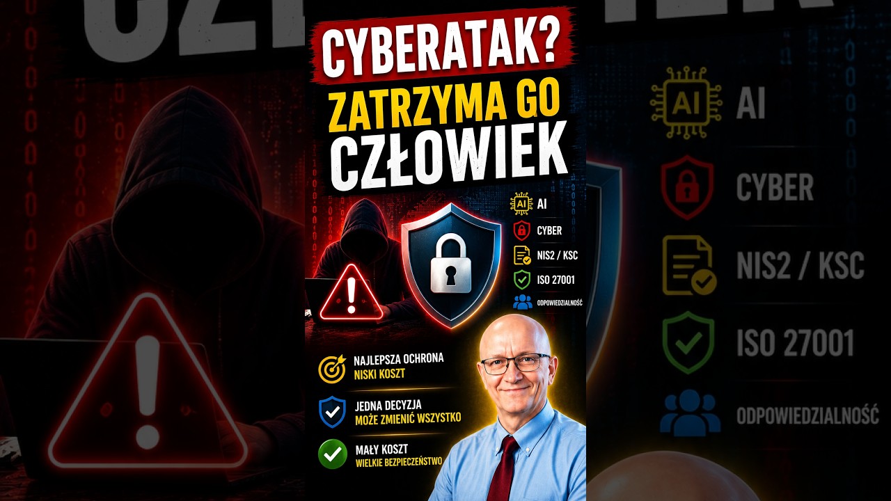 Najtańsze zabezpieczenia Świadomość cyberzagrożeń CYBER AI KSC NIS2 SZBI ISO 27001 odpowiedzialność