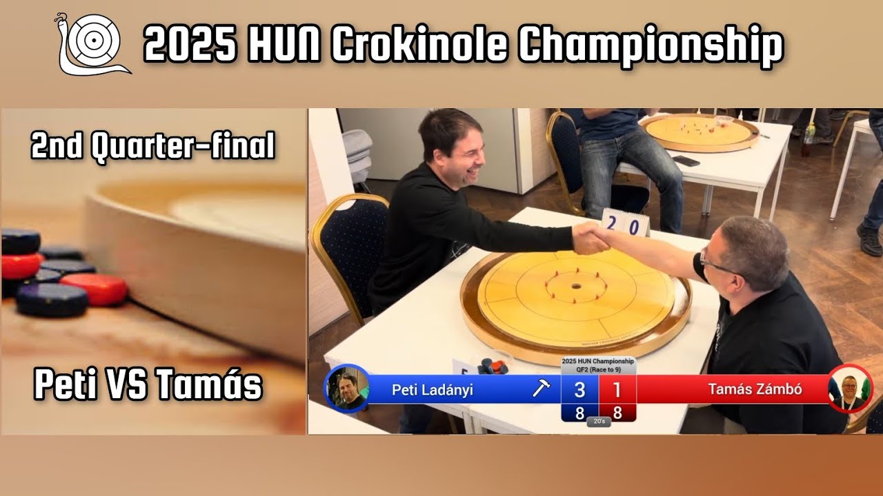 Peti VS Tamás - 2nd Quarter-final of 2025 HUN Crokinole Championship