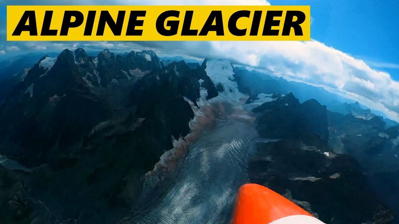 ALPINE GLACIER BY GLIDER