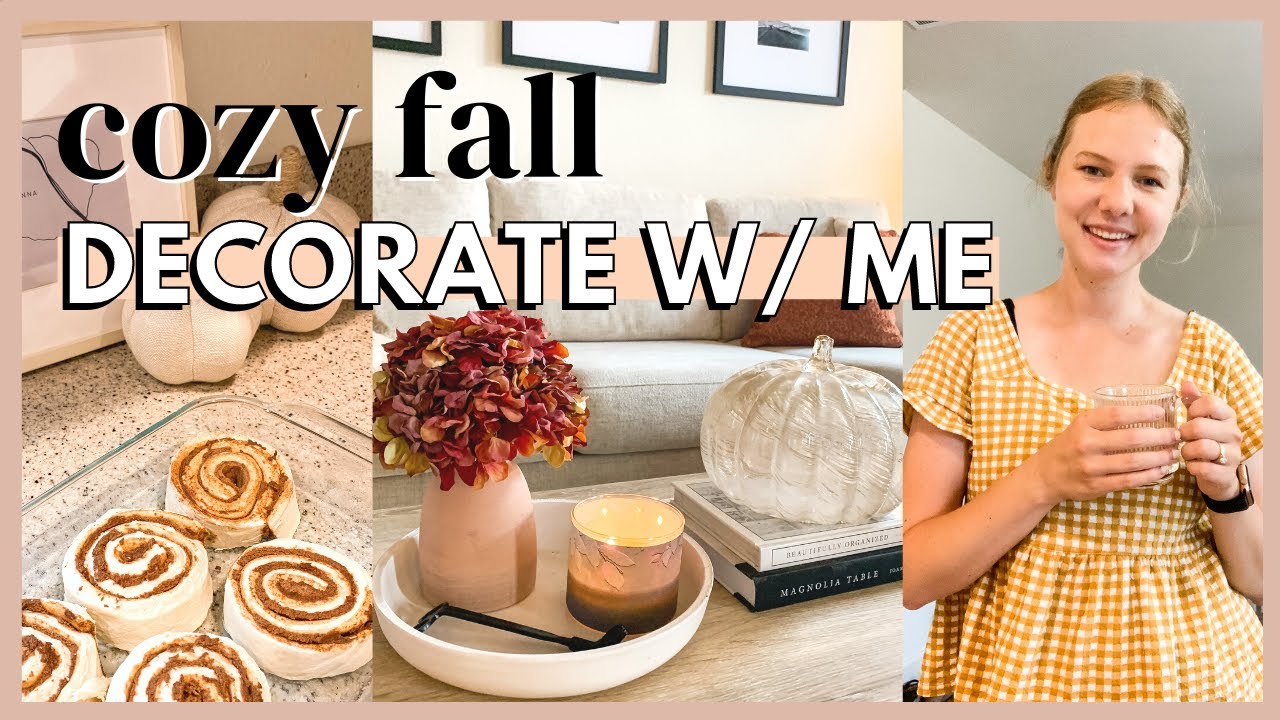🍂 FALL CLEAN & DECORATE WITH ME | cozy fall home makeover | minimal/affordable fall home decor