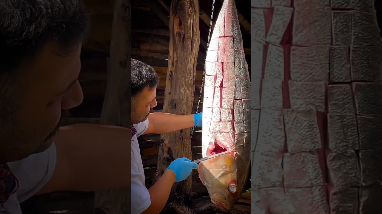 Delicious fish in nature #shorts #cooking