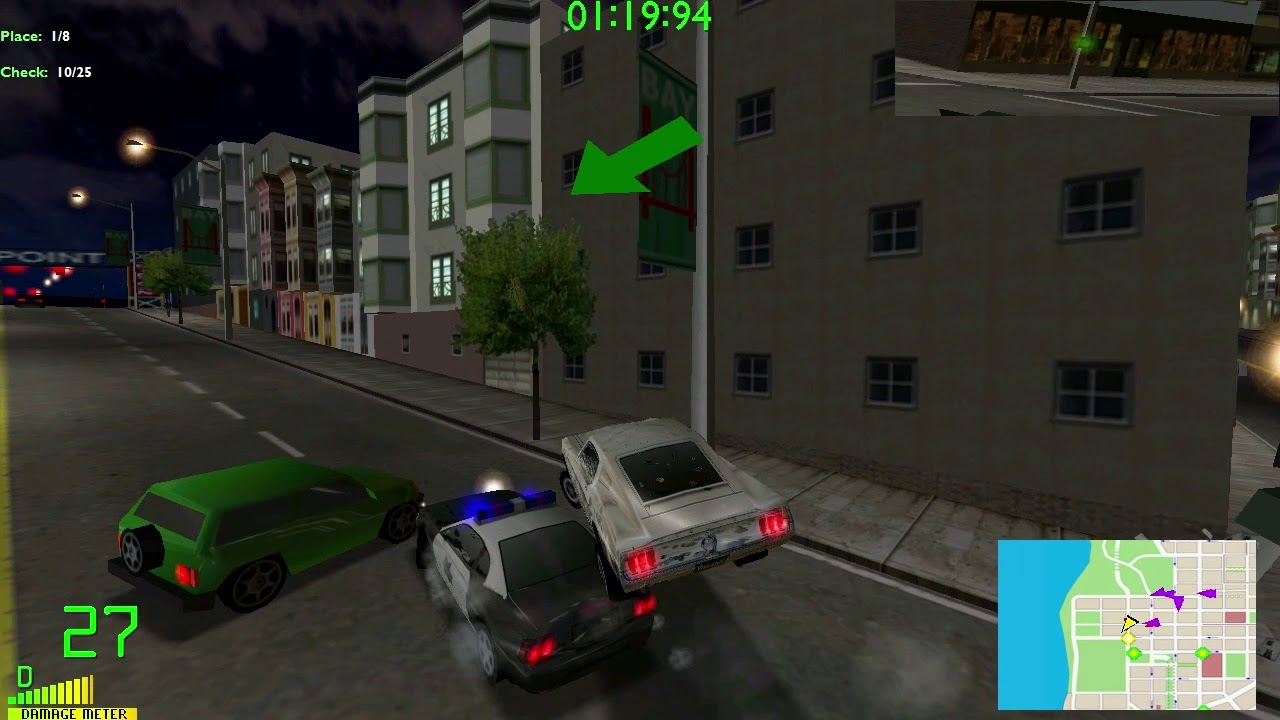 Midtown Madness 2: Golden Gate Racepack - Checkpoint Race #8 - Midnight Massacre
