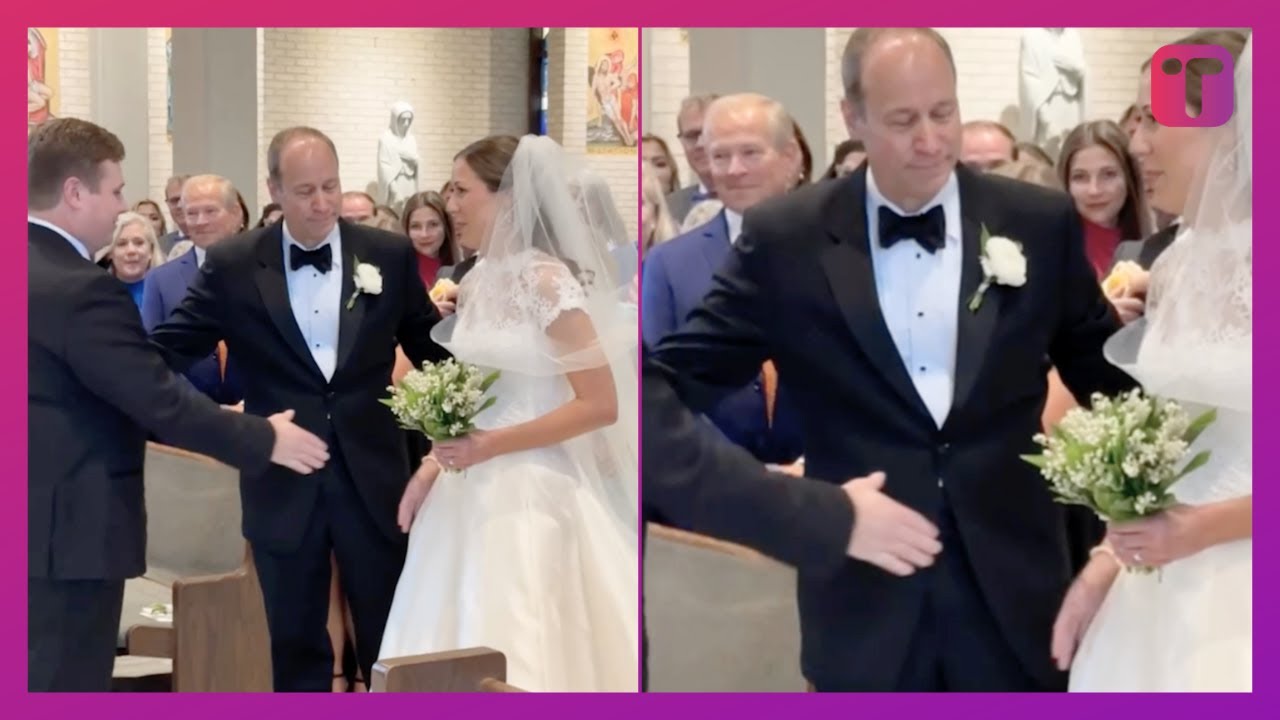 Groom&rsquo;s Nervous Handshake With Wife-To-Be At Altar Leaves Bride Laughing