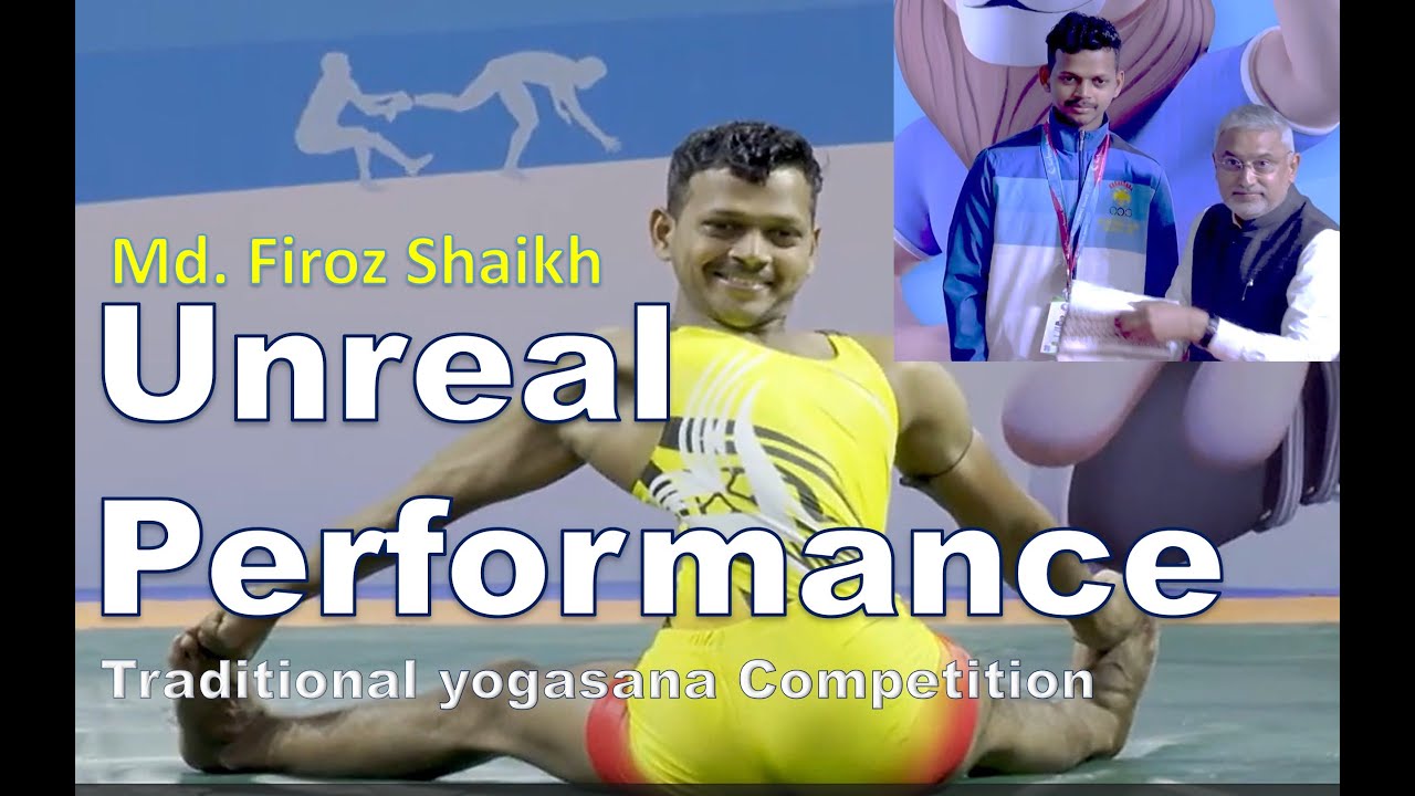 💪 Yogasana Masterclass! Md Phiroz Sheikh’s Epic Performance in 36th National Games 🎯
