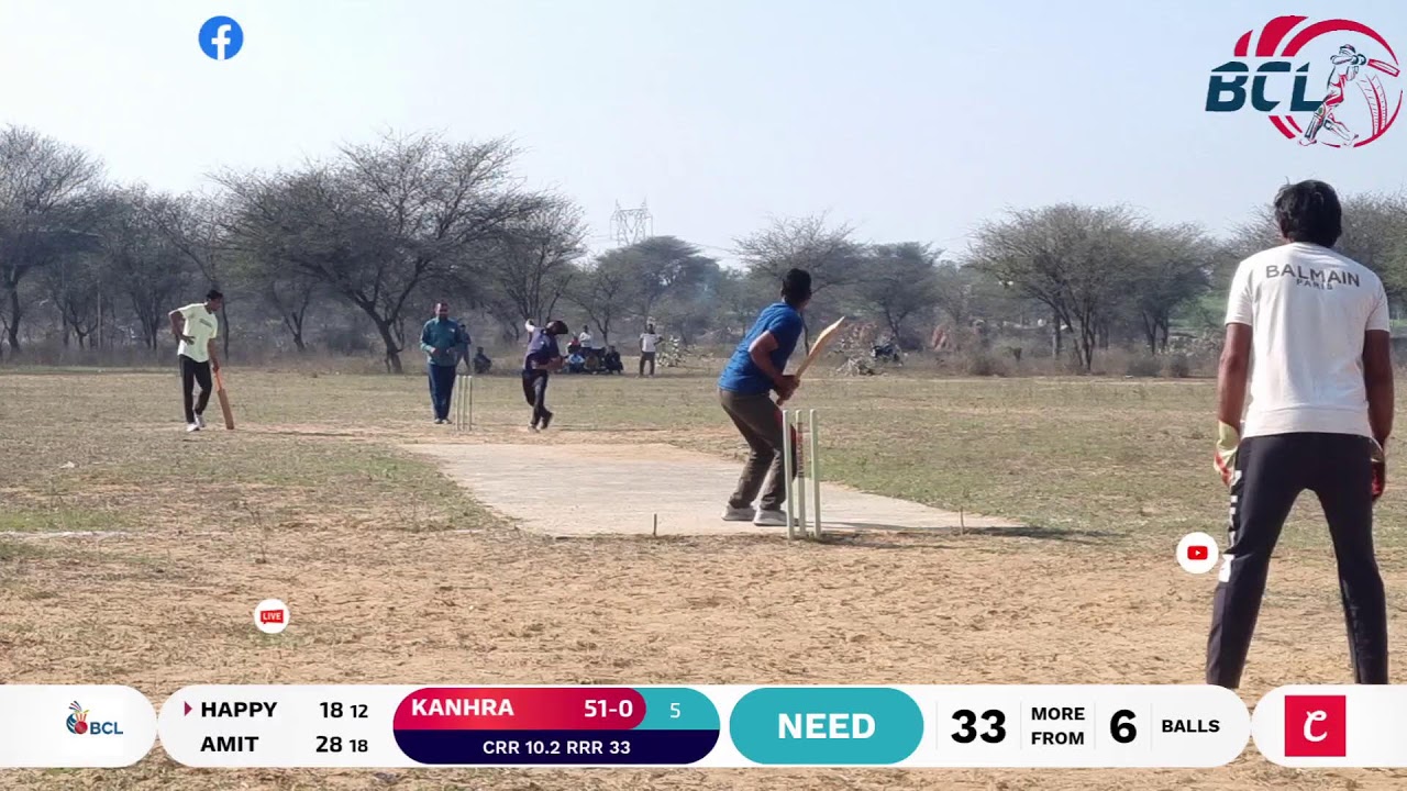 #kanhra 🆚️ #gasola Day_1 live from bindravan cricket ground tournament