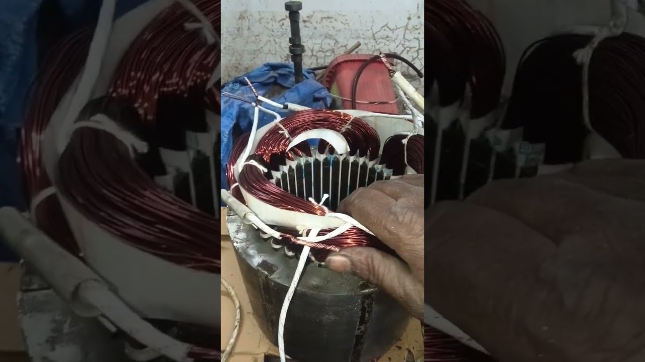 25 HP solar pump motor winding and connection