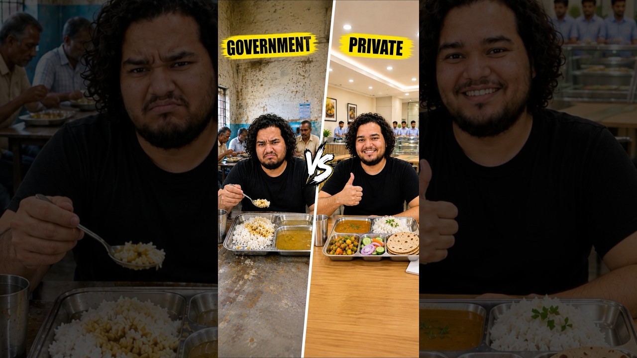 Govt vs Private Free Food EXPOSED