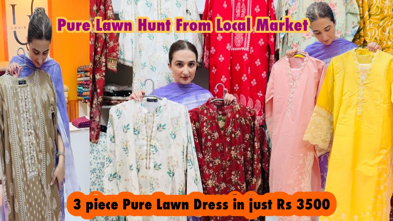 Pure 3 piece Lawn Dress  Hunt At Affordable Price || Latest summer dress designing ideas